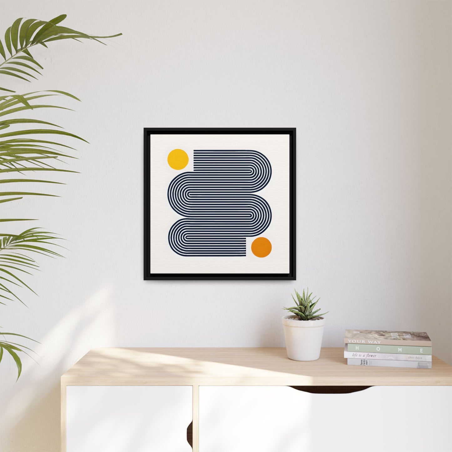 Orange Calm Framed