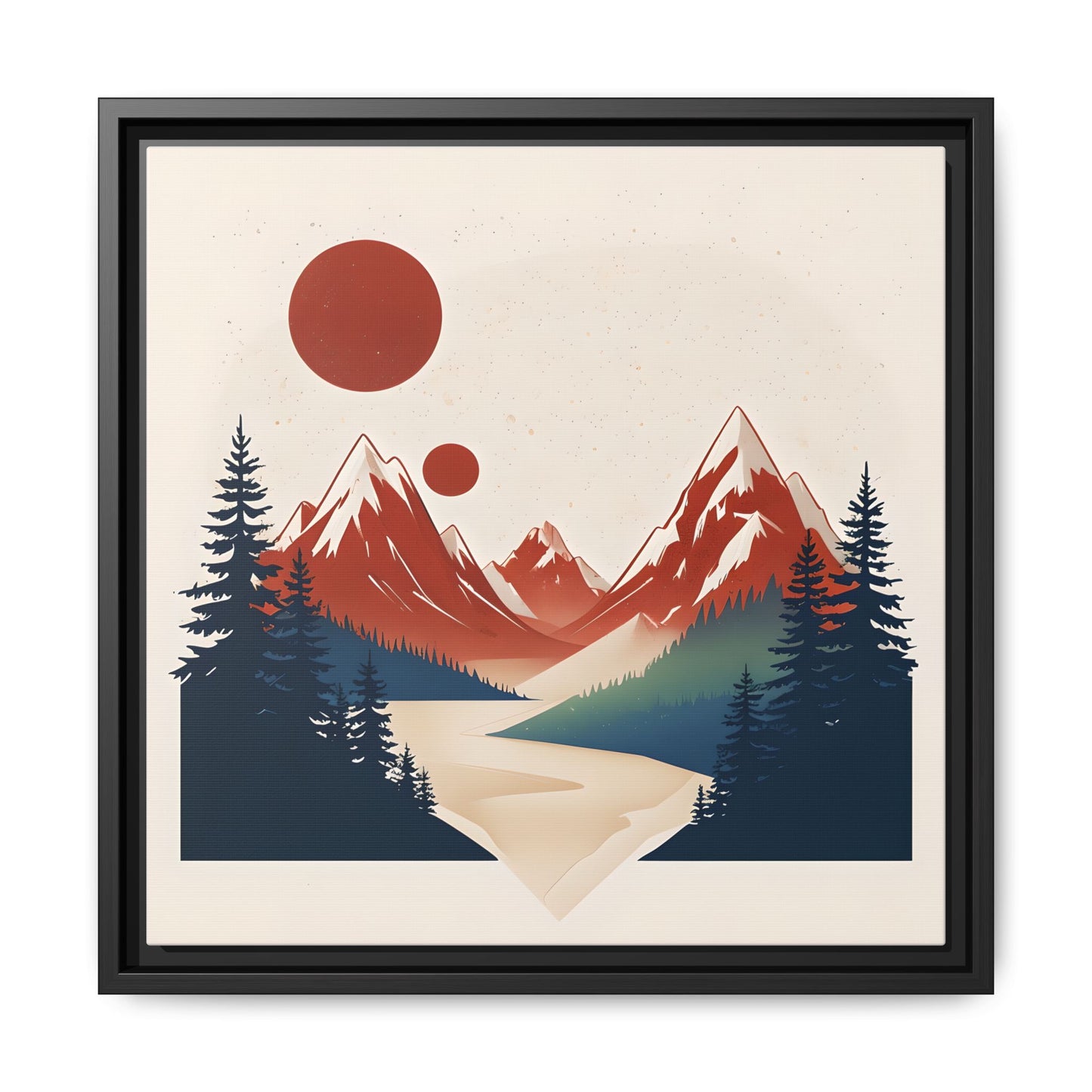 Red Mountain Serenity Framed