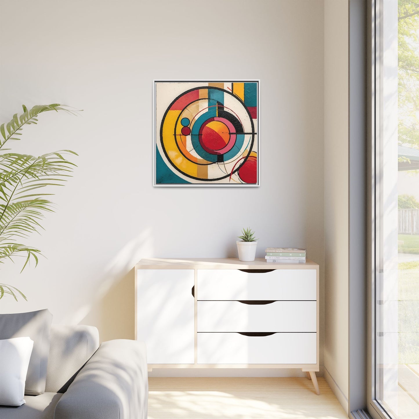 Canvas Artwork Circle Abstract