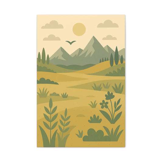 Mountain Valley Canvas Print