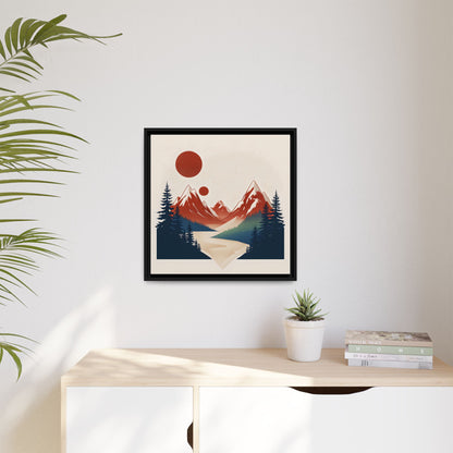 Red Mountain Serenity Framed