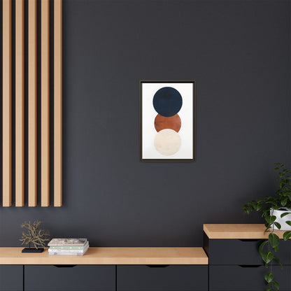 Textured Rounds Framed