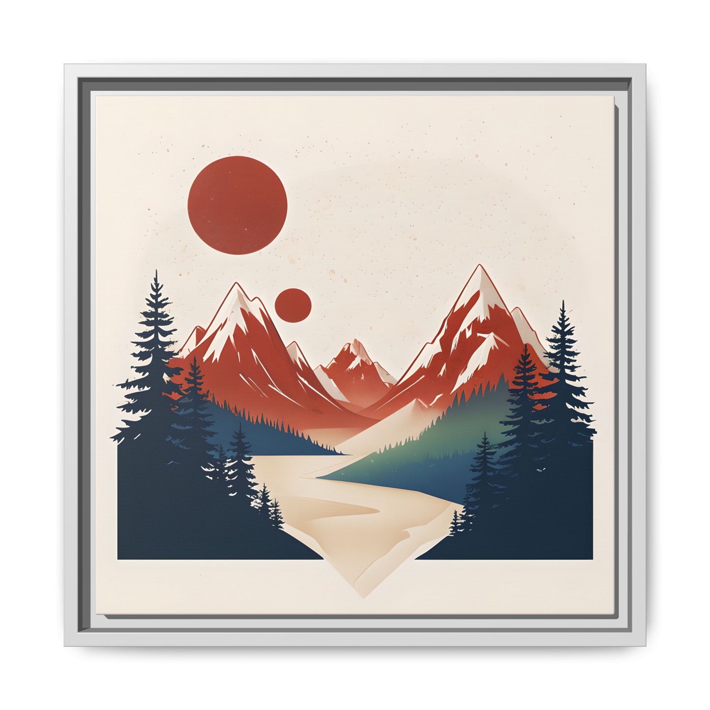 Red Mountain Serenity Framed