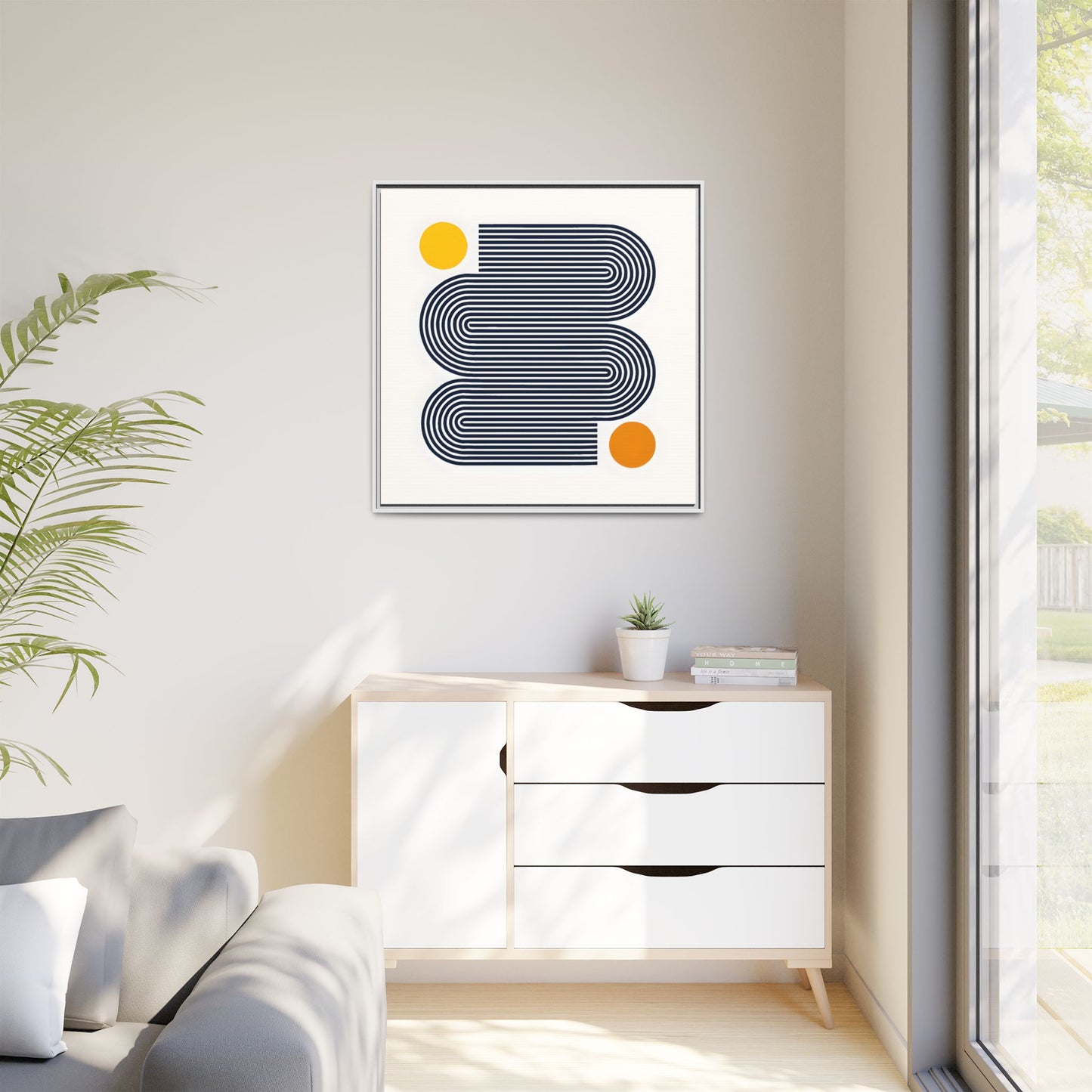Orange Calm Framed