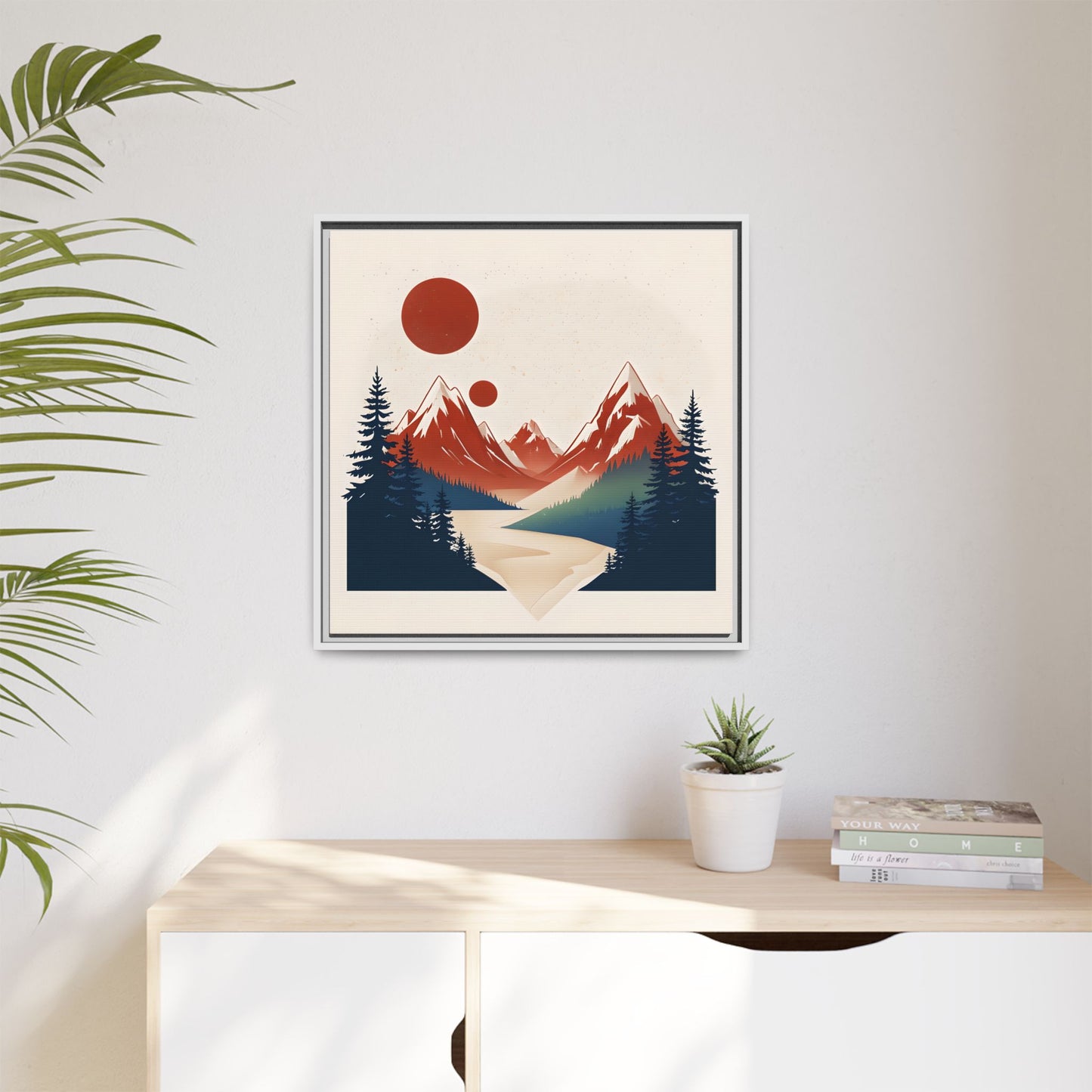 Red Mountain Serenity Framed