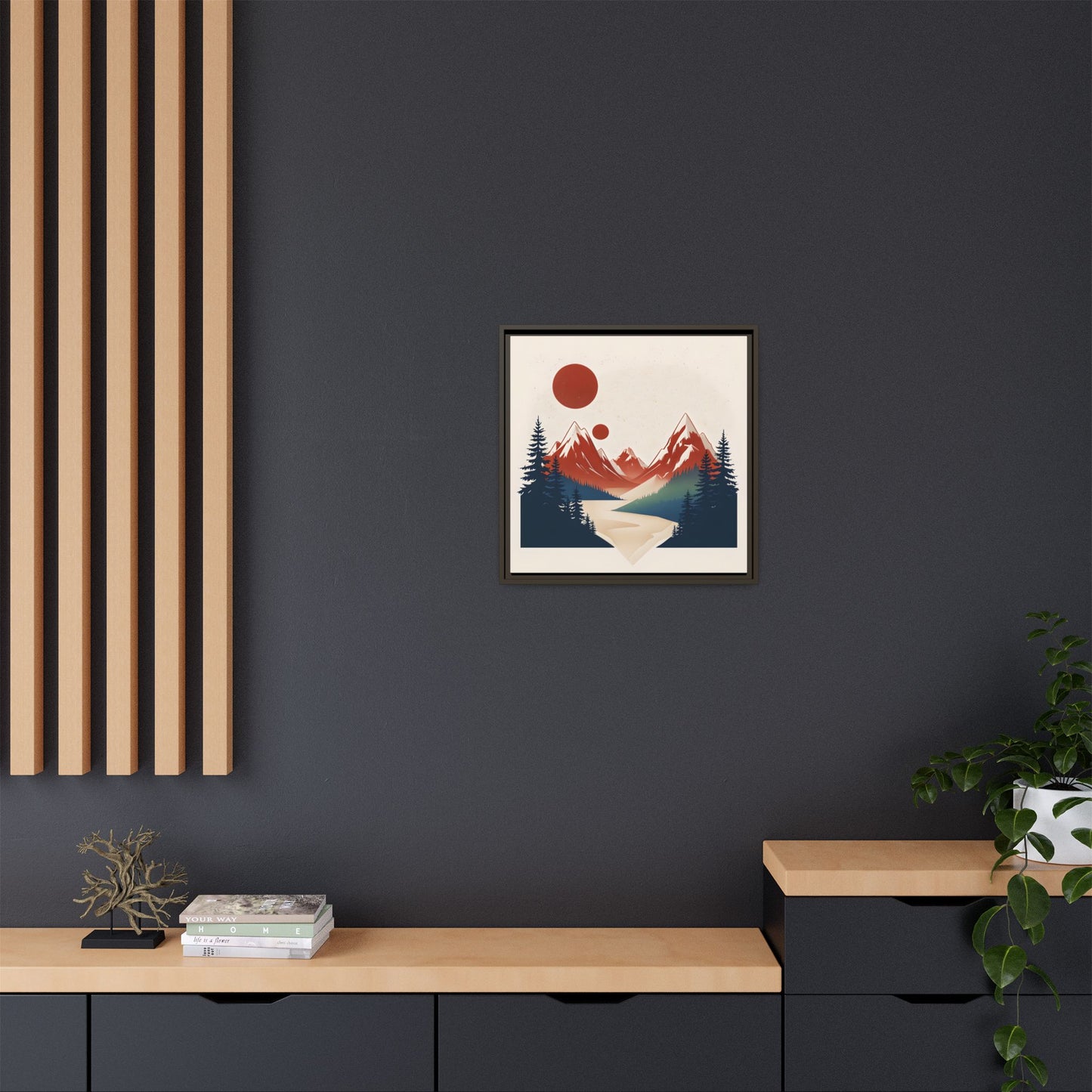 Red Mountain Serenity Framed