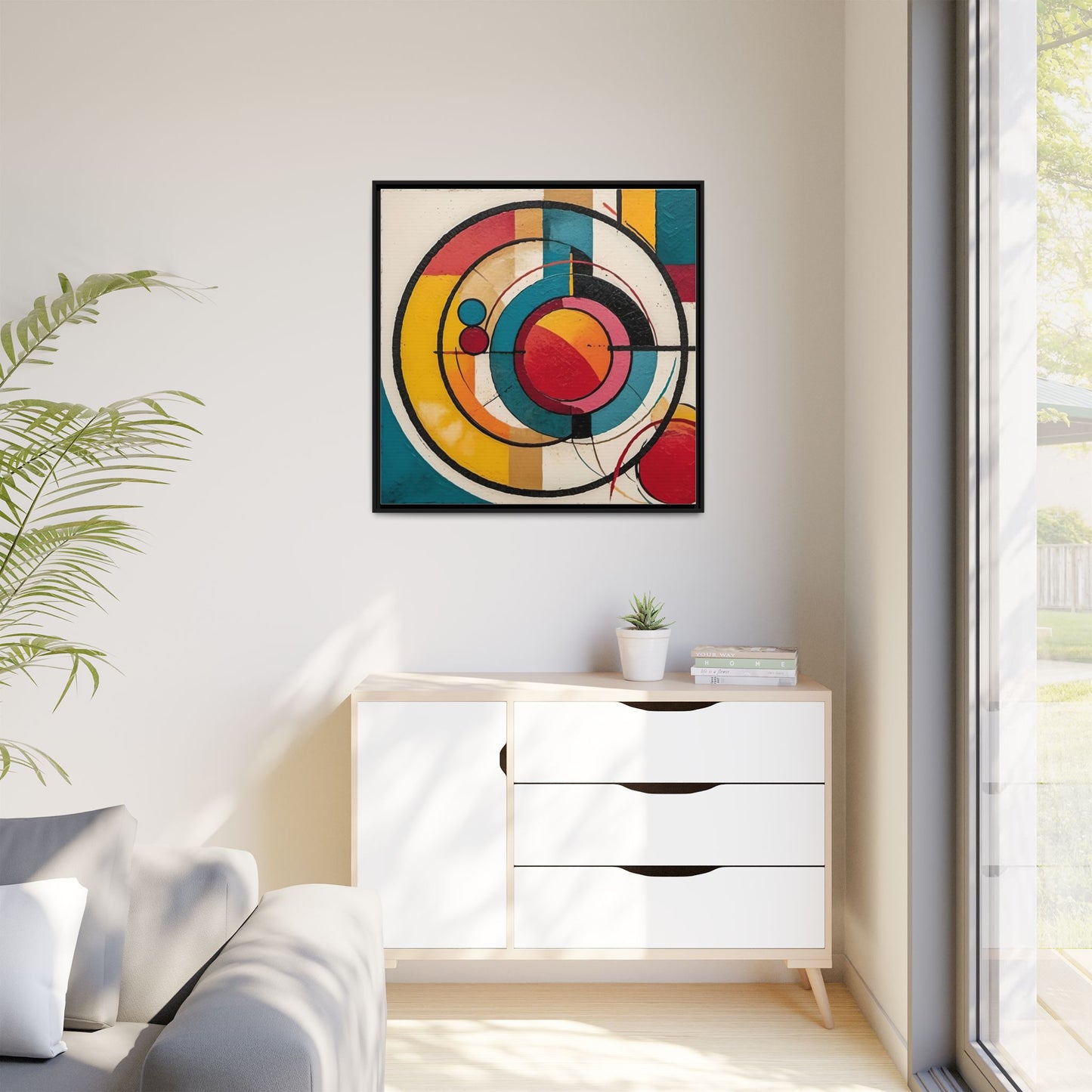Canvas Artwork Circle Abstract