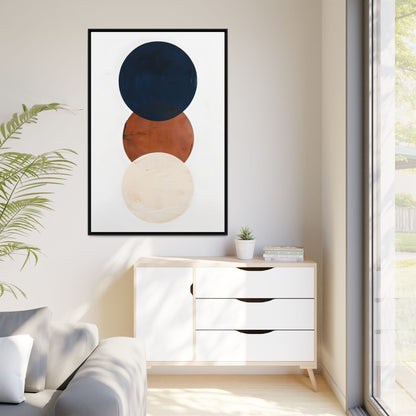 Textured Rounds Framed