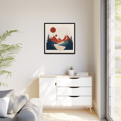 Red Mountain Serenity Framed