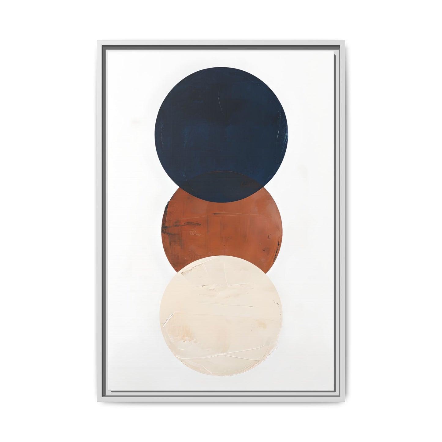 Textured Rounds Framed