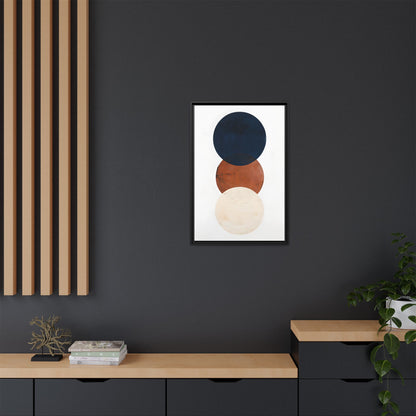 Textured Rounds Framed