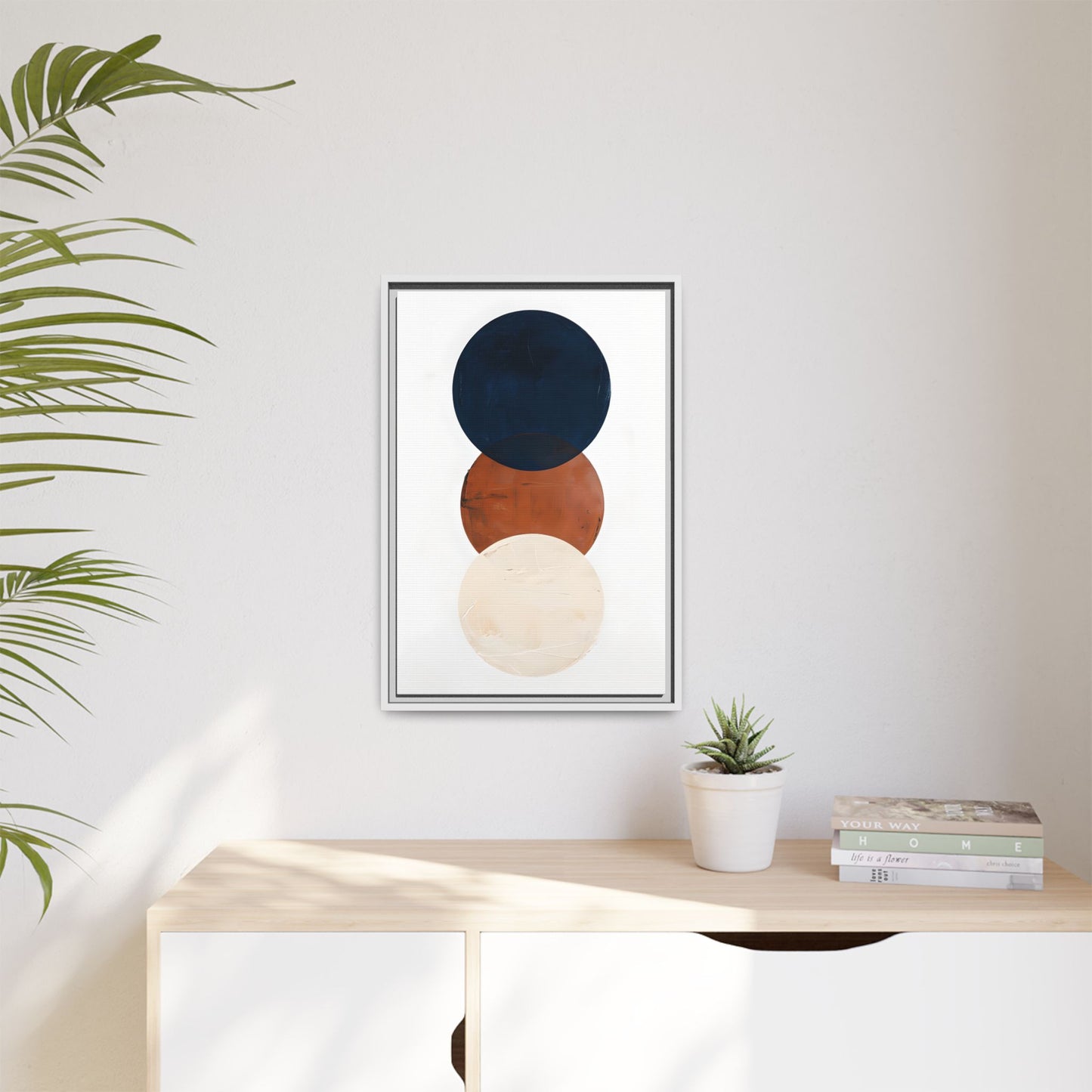 Textured Rounds Framed