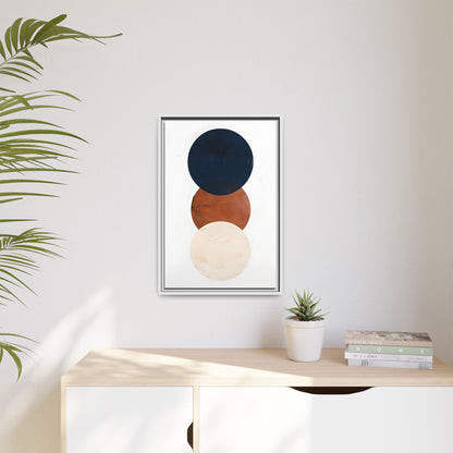 Textured Rounds Framed