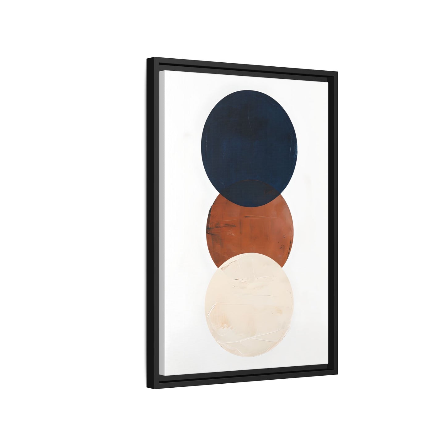 Textured Rounds Framed