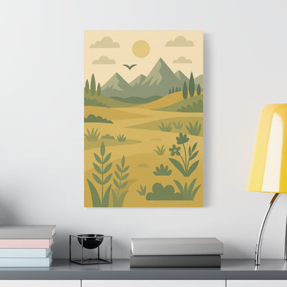 Mountain Valley Canvas Print