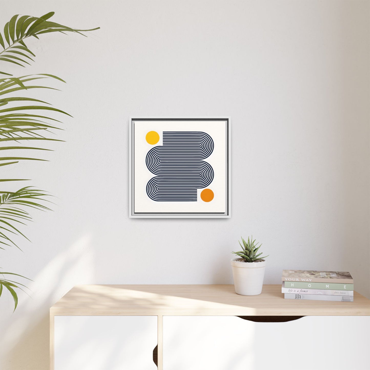Orange Calm Framed