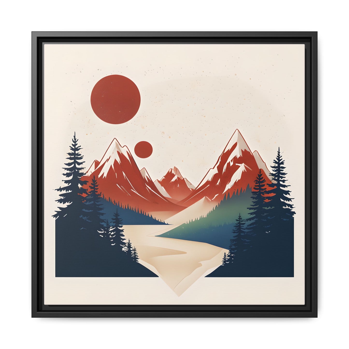 Red Mountain Serenity Framed
