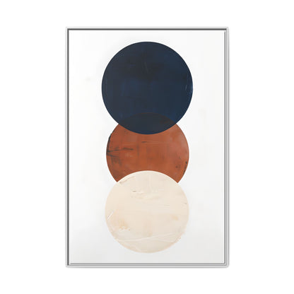 Textured Rounds Framed