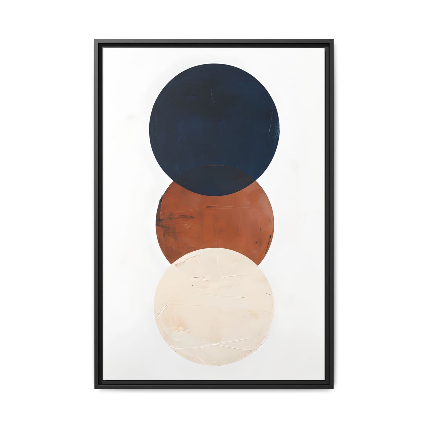 Textured Rounds Framed