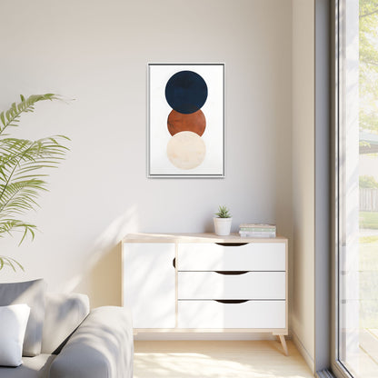 Textured Rounds Framed