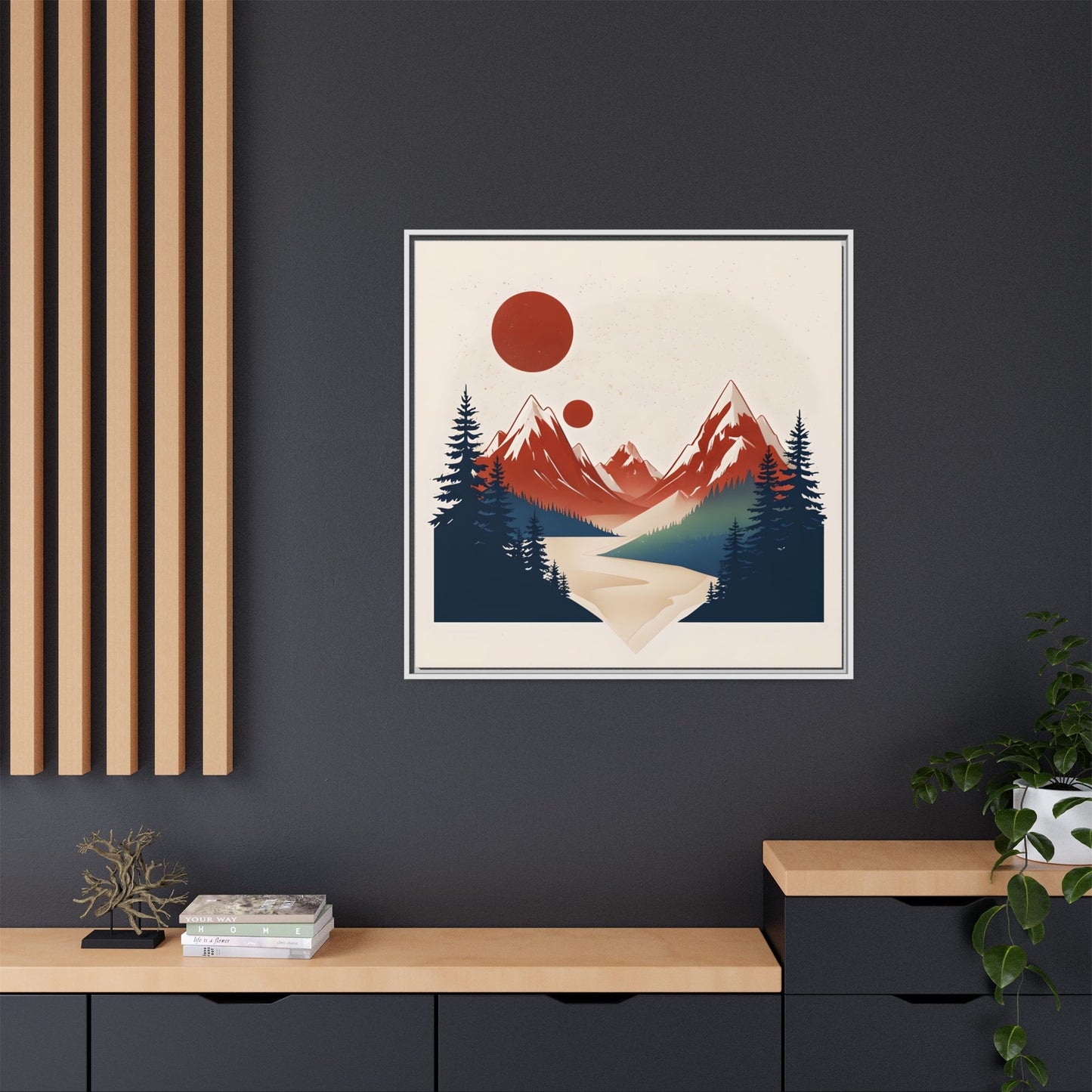 Red Mountain Serenity Framed