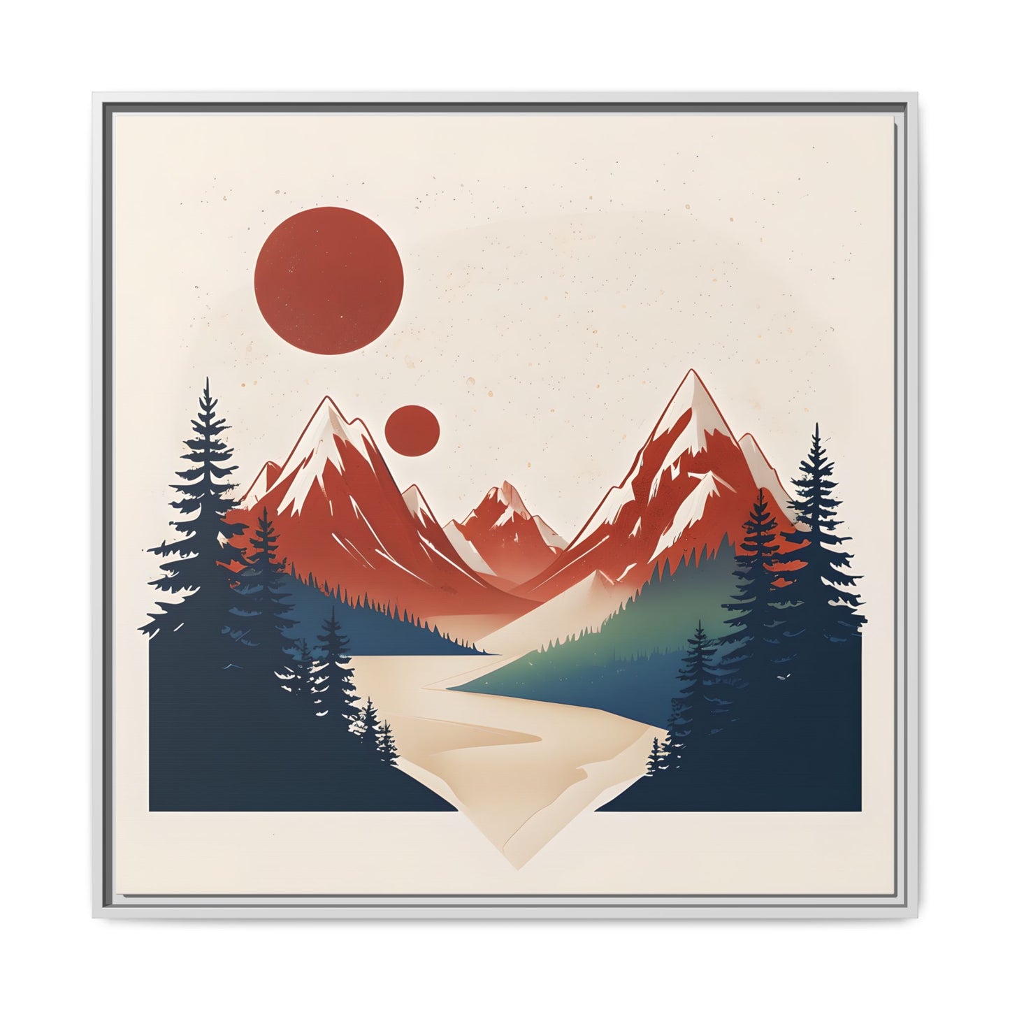Red Mountain Serenity Framed