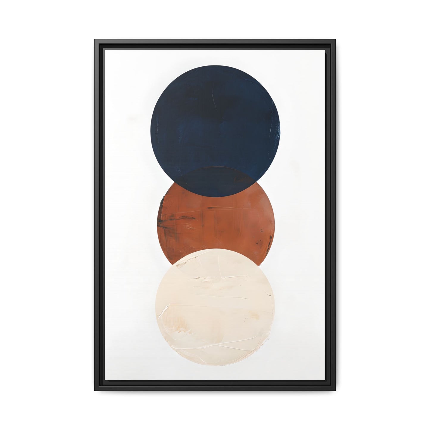 Textured Rounds Framed