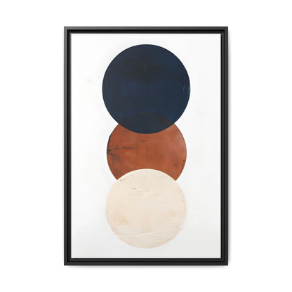 Textured Rounds Framed