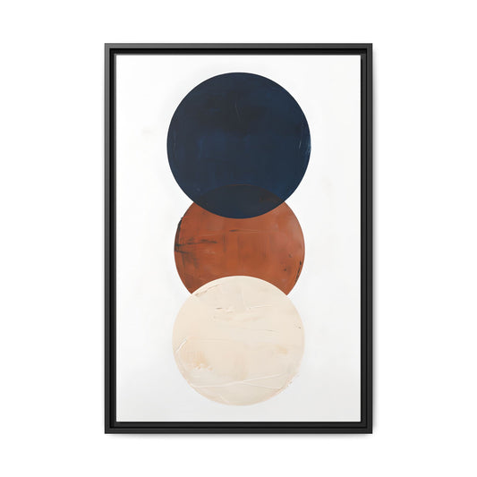 Textured Rounds Framed
