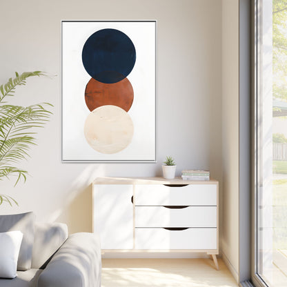 Textured Rounds Framed