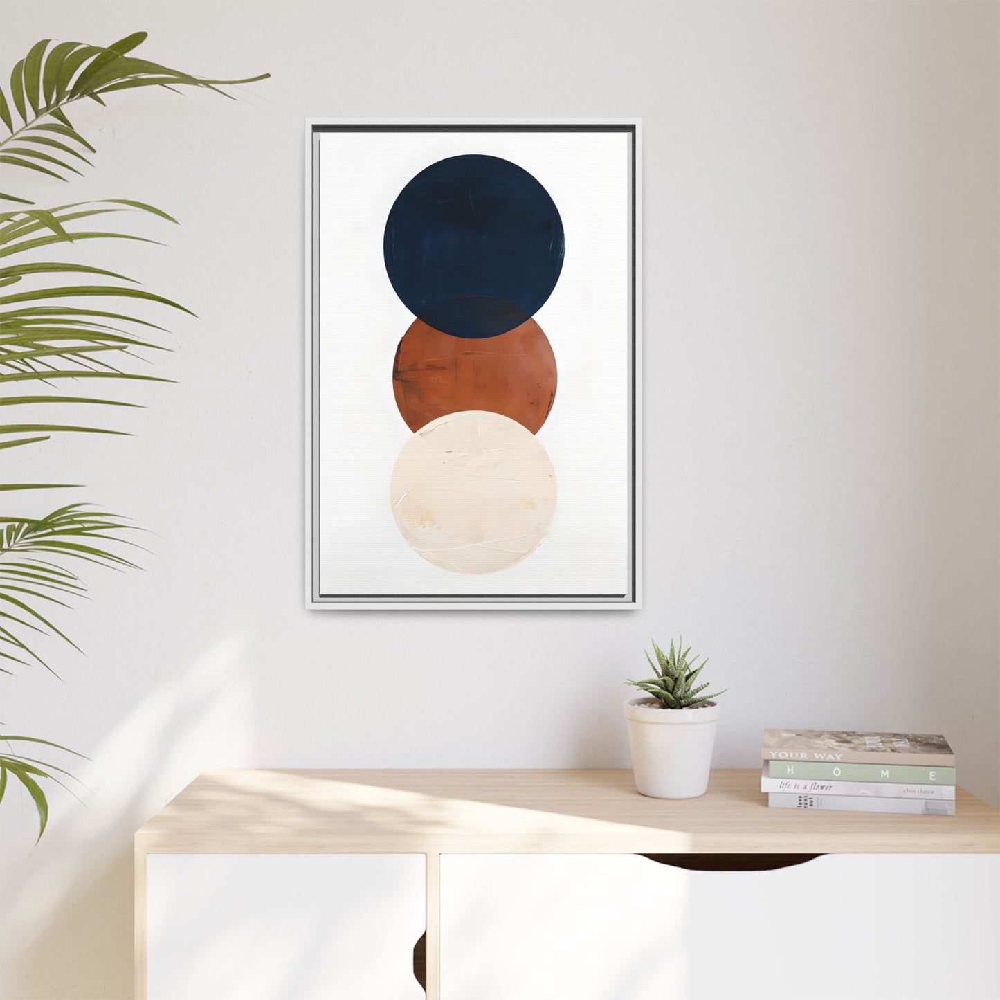 Textured Rounds Framed