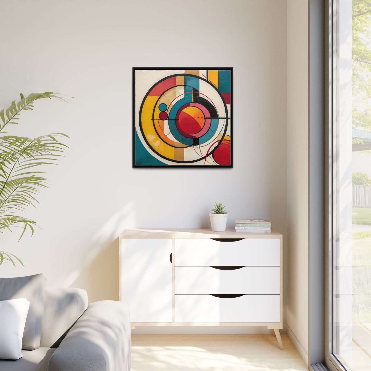 Canvas Artwork Circle Abstract