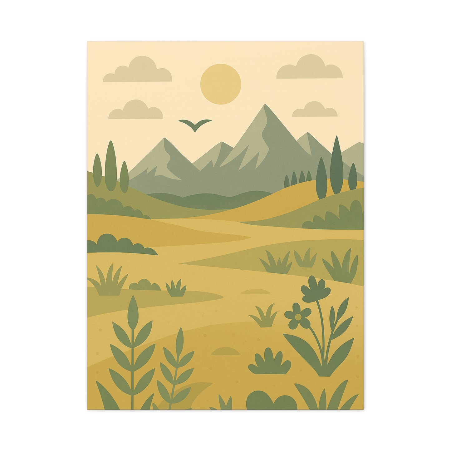 Mountain Valley Canvas Print