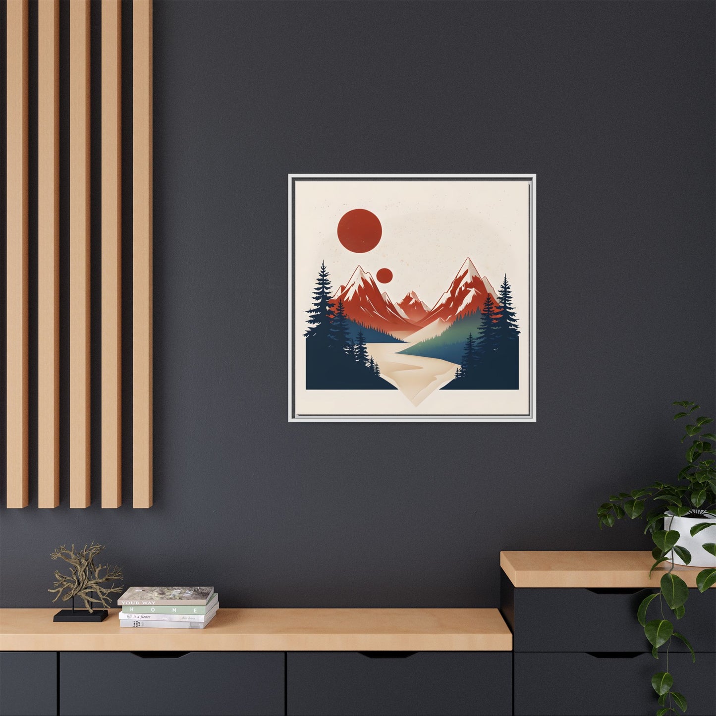 Red Mountain Serenity Framed