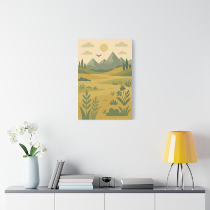 Mountain Valley Canvas Print