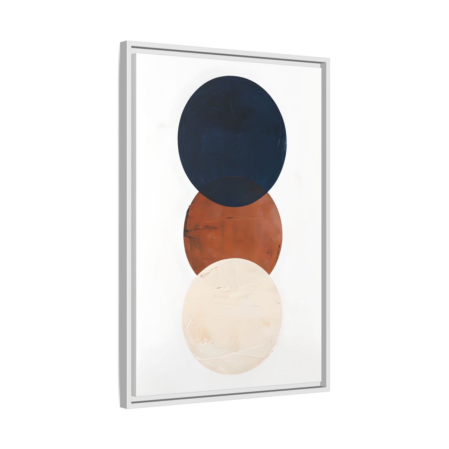 Textured Rounds Framed