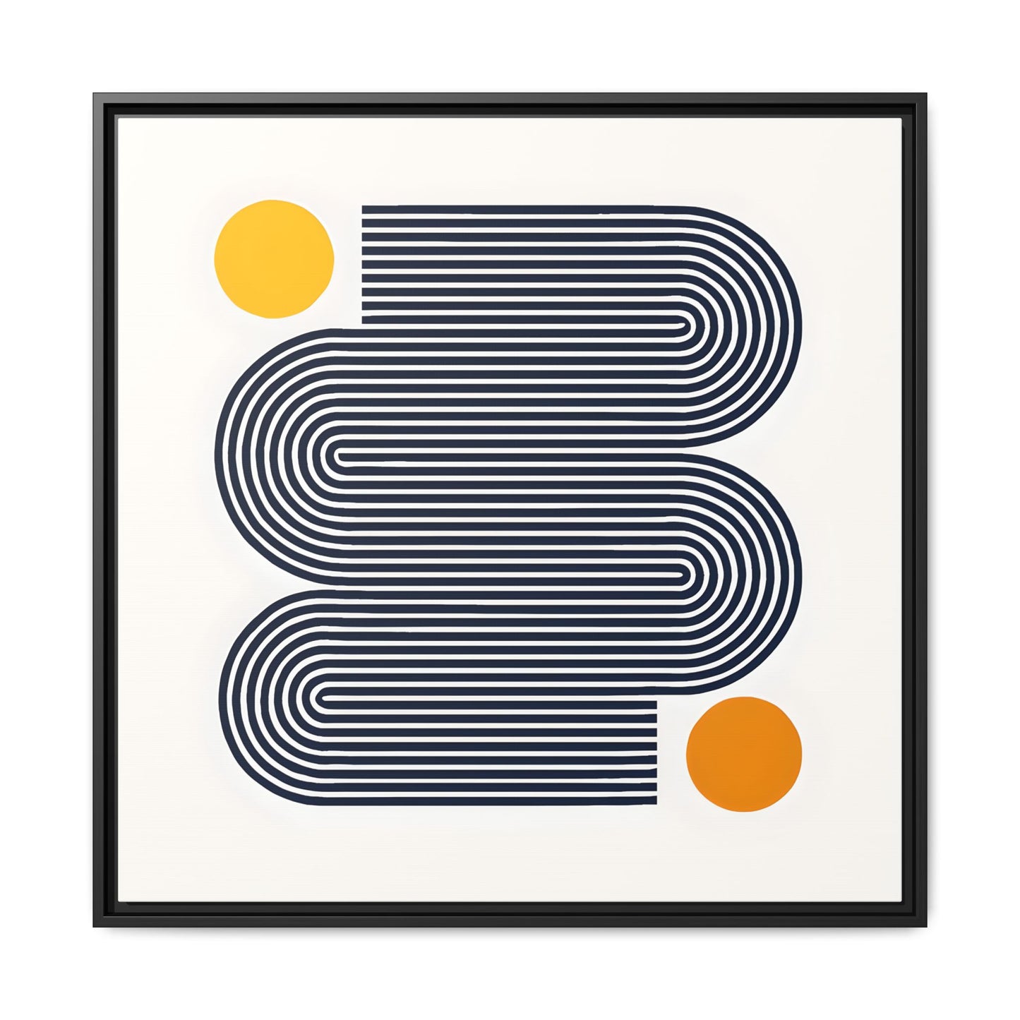 Orange Calm Framed