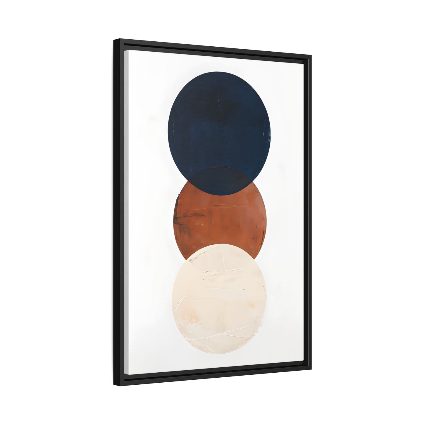 Textured Rounds Framed