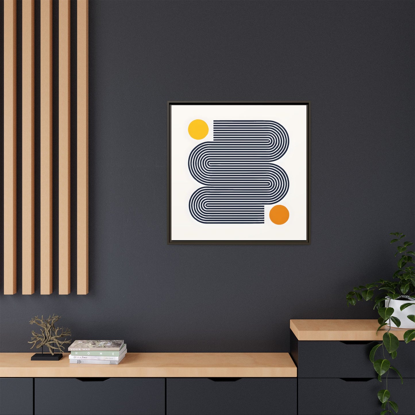 Orange Calm Framed