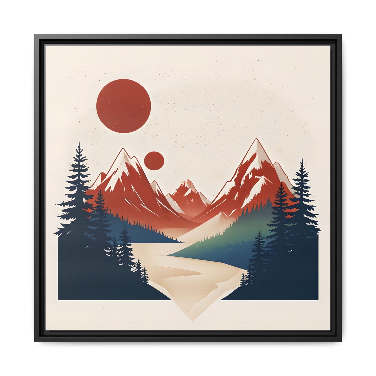 Red Mountain Serenity Framed