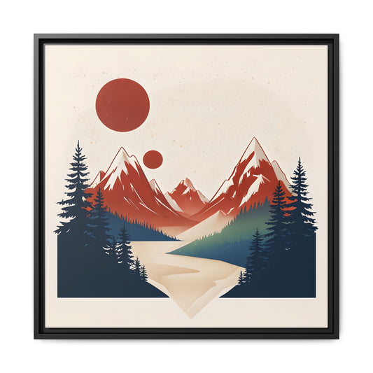 Red Mountain Serenity Framed