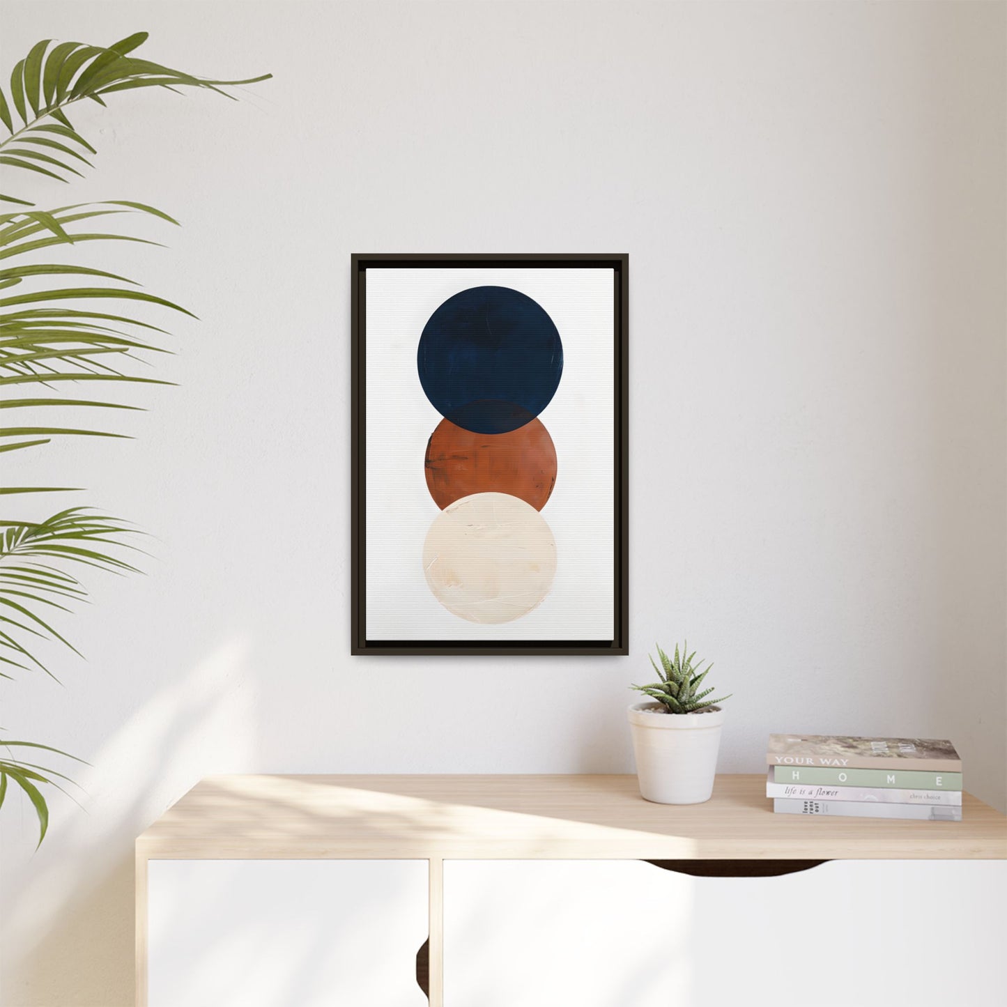 Textured Rounds Framed