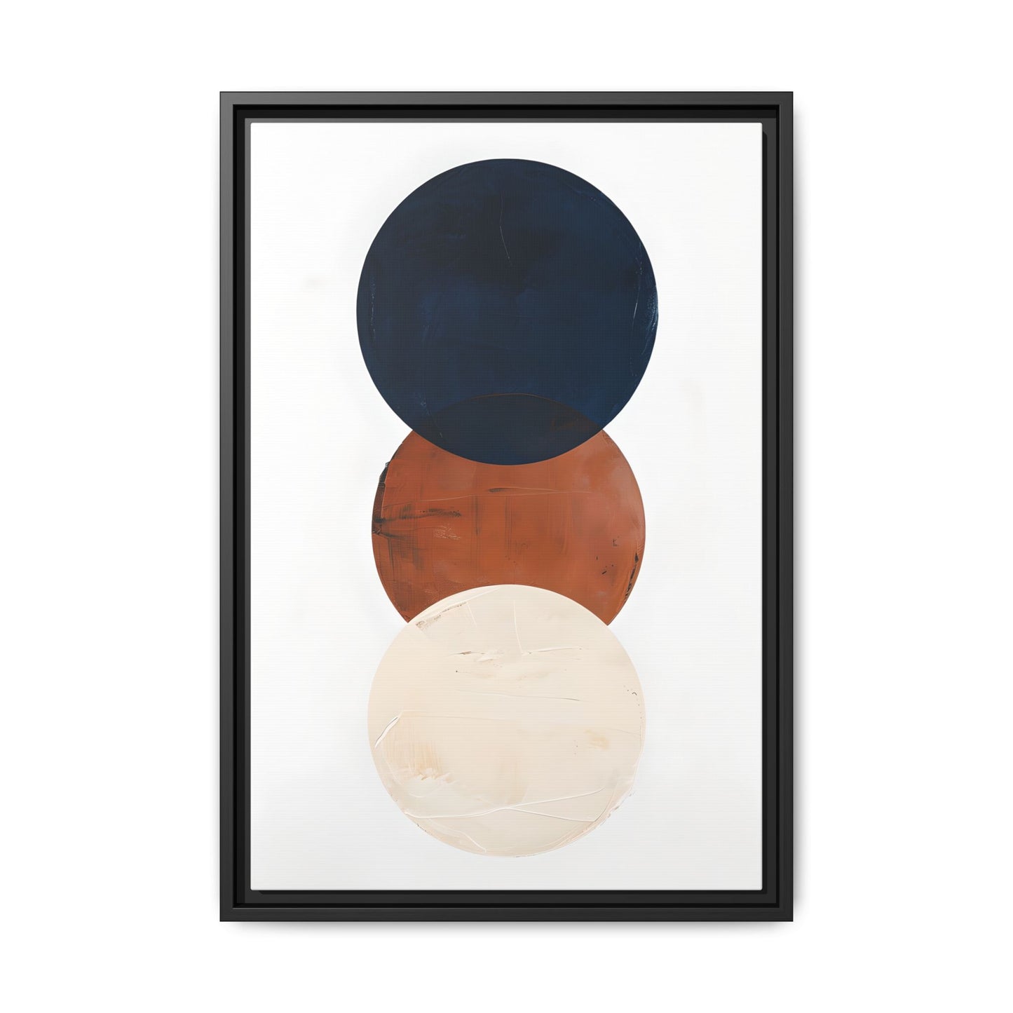 Textured Rounds Framed