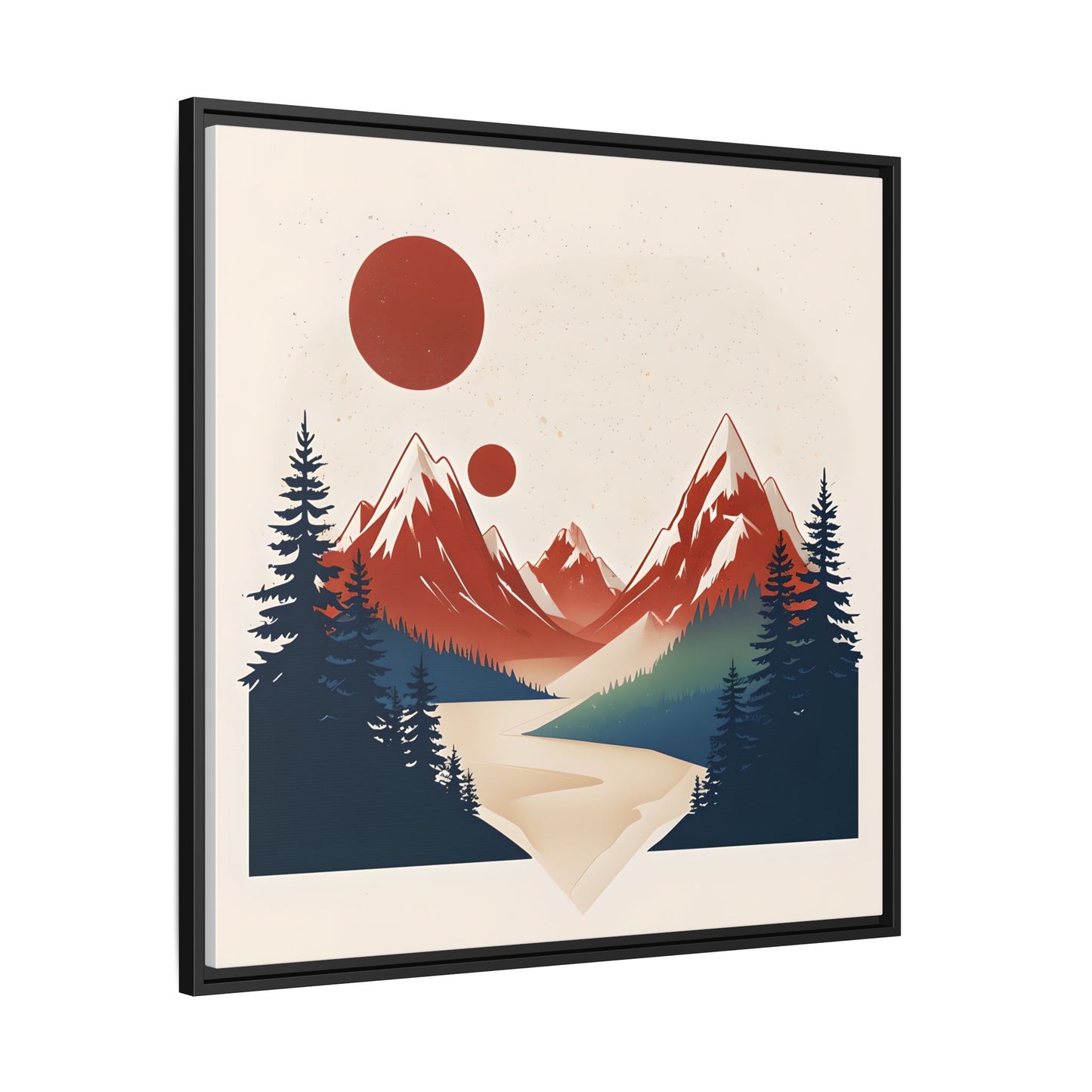 Red Mountain Serenity Framed