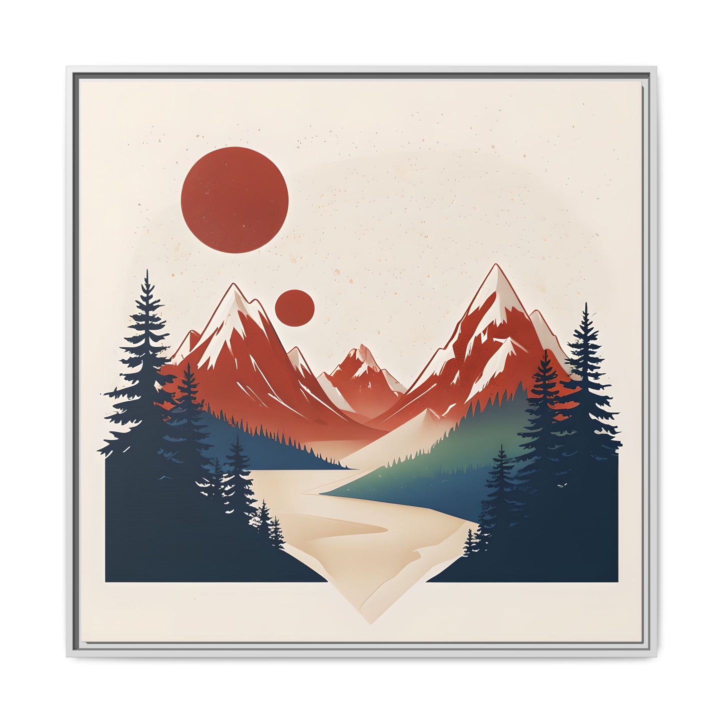 Red Mountain Serenity Framed