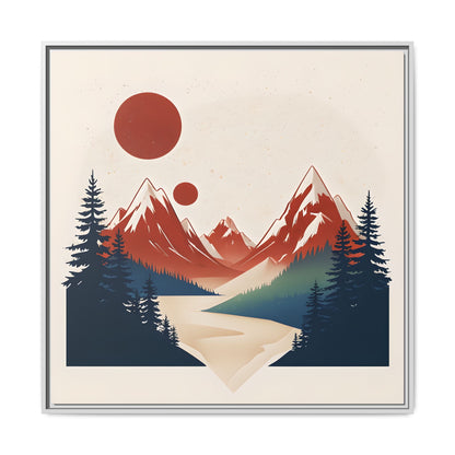 Red Mountain Serenity Framed