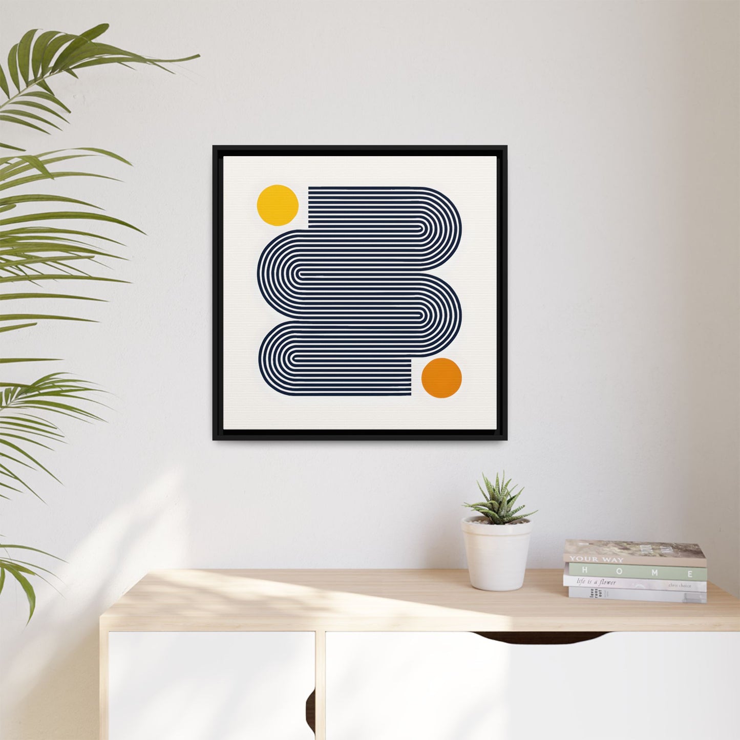 Orange Calm Framed