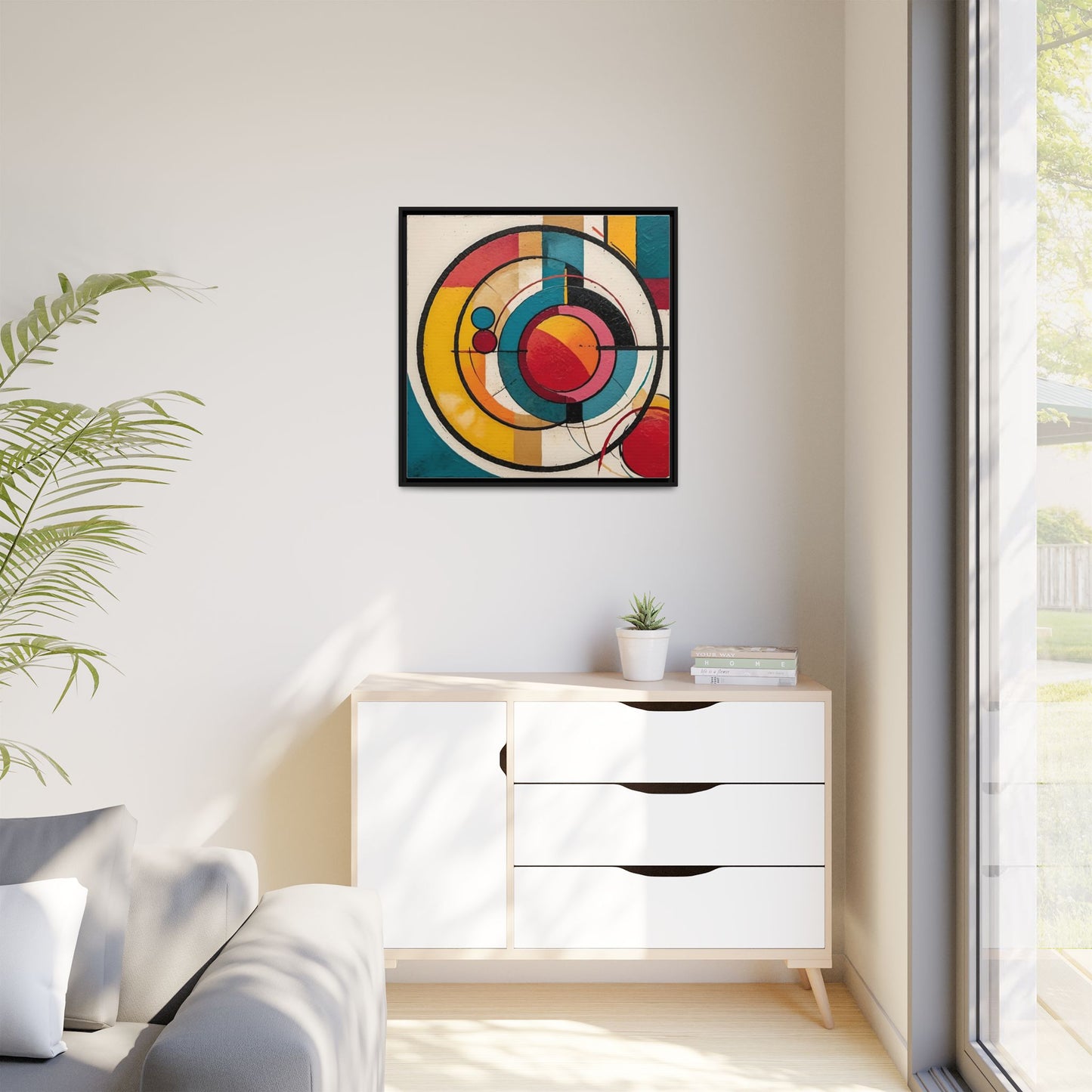 Canvas Artwork Circle Abstract
