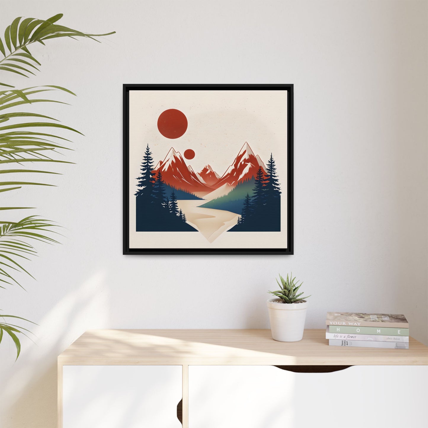Red Mountain Serenity Framed