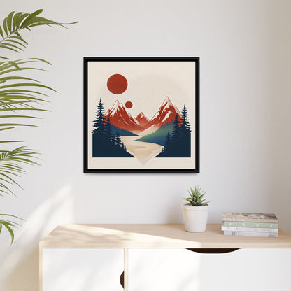 Red Mountain Serenity Framed
